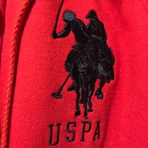Red US. Polo Coat